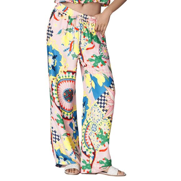 Anthropologie Pants - ✨ NWT Maeve Straight-Leg Pull-On Silk Pants - Pink – Size XS – $128 Retail